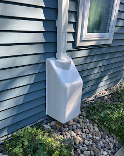 Radon system with shroud